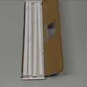 Tilingview 10-Pack Peel and Stick Tile Trim for Backsplash  12" Self-Adhesive PVC Molding Edge, Decorative Pencil Tile Edging for Walls (White Stone)