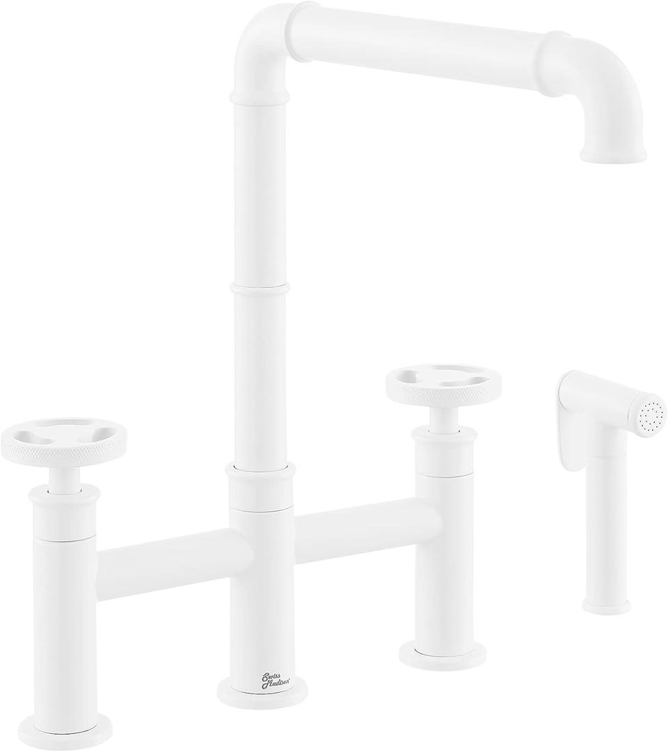 Swiss Madison Well Made Forever SM-KF79MW, Avallon Pro Kitchen Faucet in Matte White