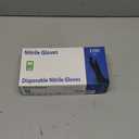 KEOELY Nitrile Disposable Gloves Pack of 100, Latex Free Safety Working Gloves for Food Handle or Industrial Use(Black,Medium)