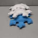 Threehoney 4 Pack Christmas Snowflake Pillows Xmas Decorative Cushions White Blue Snowflake Throw Pillows Sherpa Stuffed Cute Cushion Winter Home Couch Sofa Bedroom Decoration Gift 14 Inch