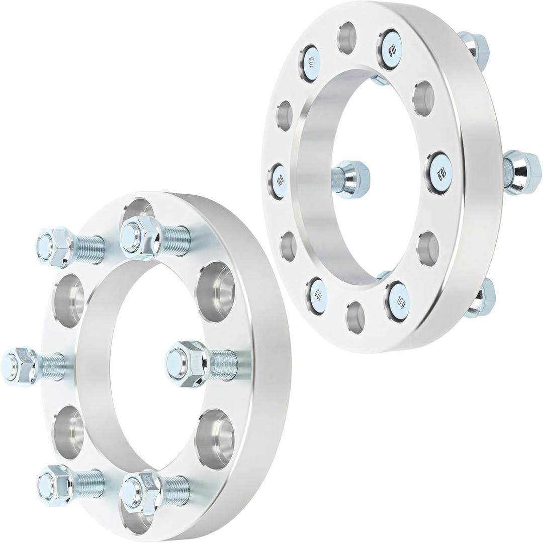 OCPTY 6x5.5 Wheel Spacers 1 inch 6x139.7 Real Forged Spacers with 14x1.5 ThreadSize 108mm Hub Bore fits 2003-2014 for for Express 1500 1999-2018 for for Silverado 1500 2PCS