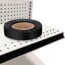 130Ft Shelf Strips Retail Plastic Tags Shelf Label Holders Price Tag Retail Shelf Price Labels Decorative Gondola Shelf Vinyl Insert Ticket Channel Accent Strip for Ticket Channel (Black)