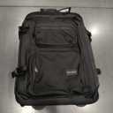 Carry on backpack with wheels, Rolling backpack with Dry-Wet Pocket, TSA Lock, Laptop Compartment, Water-Resistant for Men Women, Work, Air Travel3-Piece Set-Includes Toiletry & Storage Bag (Black-two)