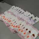Timgle 50 Pcs Moist Towelettes Individually Wrapped Scented Disposable Face Towels Essential Oil Infused Moist Terry Cotton Towel for Use Hot or Cold Travel Body Spa(Rose, Lavender)