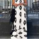 PRETTYGARDEN Women's 2026 Summer One Shoulder Maxi Dress Printed Flowy Boho Long Sundresses Spring Beach Vacation Clothes (S)