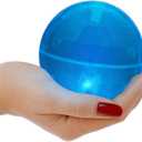 Blinkee 4 Inch LED Super Bounce Ball Blue, Plastic