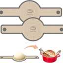 Silicone Bread Sling for Dutch Oven, 2 PCS Non-Stick & Easy Clean Reusable Sourdough Mat, Sourdough Bread Baking Supplies, Tools  Accessories (Gray04)