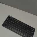 TECKNET 2.4G Wireless Keyboard - Mini Compact Keyboard with Media Hotkeys, 12-Month Battery Life, Compatible with PC, Desktop, Laptop, Smart TV - Black