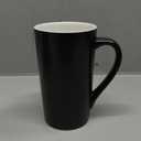harebe 20 OZ Coffee Mug, Simple Large Tall Ceramic Cup, Smooth Ceramic Tea Cup for Office and Home, The Best Gift for Your Father, Husband And Friends, Big Capacity with Handle, Black