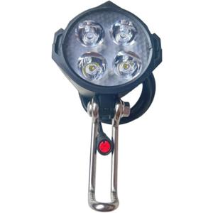 Ebike LED Headlight 2 Pin Female Waterproof Connector Ultra-Bright 12W 300 Lux High-Brightness Night Riding Front Light for 48V 36V Mountain Bike,Folding Bike and E-Scooter