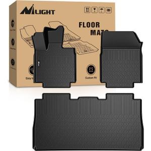 Nilight Floor Mats for Tesla Cybertruck Cyber Truck 2023 2024 2025 2026 All Weather Custom Fit Heavy Duty Floor Liners