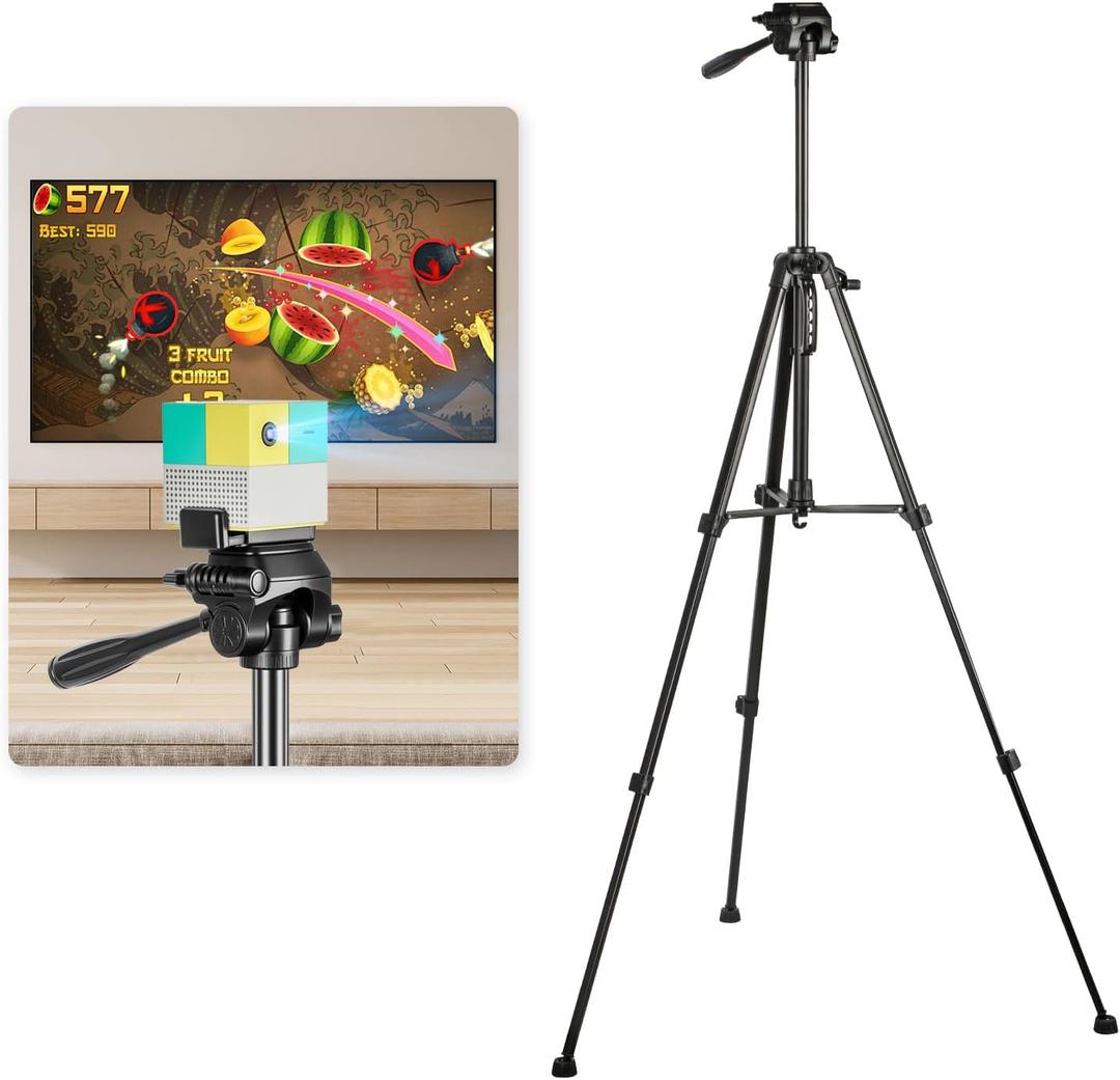 Tripod Stand for Nex Playground Console, Adjustable Height Stable Holder for Nex Playground Accessory, Aluminum Professional Tripod for Camera/Phone/Projector