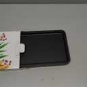 Bathroom Vanity Tray for Countertop - Bamboo Organizer Tray for Dresser Tops, Toilet, Perfume Small Decorative Wood Tray for Home Decoration 11.4 L x 6.1 W x 0.7 H (Black)