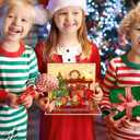 Hxezoc 3D Fireplace Music Christmas Card with Lights, Wish You A Merry Christmas Music Play Xmas Gift Cards for Family Members Friends Classmates Members Gifts Supplies