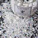 DomeStar 4200PCS Clear Fake Ice, Iridescent Acrylic Fake Diamonds, Vase Fillers, Crushed Ice Rocks Plastic Gems for Centerpiece Fish Tank Table Scatter Photography Props Display Decoration