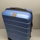 KROSER Hardside Expandable Carry On Luggage with Spinner Wheels & Built-in TSA Lock, Durable Suitcase Rolling Luggage with USB Port, Carry-On 20-Inch, Light Blue, 21.5 x 14.1 x 9.3 inches