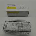 EUDELE Adhesive Shower Caddy, 5 Pack Rustproof Stainless Steel Bath Organizers With Large Capacity, No Drilling Shelves for Bathroom Storage & Home Decor-XL Size (Black)