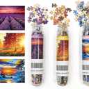 LUUFAN 3 Pack Mini Jigsaw Puzzles 150 Pieces for Adults Small Jigsaw Puzzle 6 x 4 Inches Entertainment Puzzle for Home Decor (Lavender, Sunrise, Sunset)
