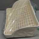 Automatic Parakeet Bird Bath with Pump, Large Bird Shower Fountain Indoor Bathtub with Running Water, Parrot Bath Tub Faucet for Pet Birds, African Grey, Cockatiel, Conure, Budgie, Lovebird (Square - White)