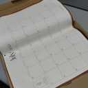 Simplified Desk Calendar 2026 with Desktop Mat, Cabbrix Large Desk Pad Calendar 21" x 16-1/2" Including January 2026 to December 2026, Desk Blotter Calendar for Home School and Office (Brown)