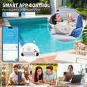 WiFi Salt Chlorine Generator - Westaho Salt Chlorination System with APP Remote Control, USA Titanium Cell, Designed for In-Ground Pools Up to 40,000 Gallons, Smart Monitoring & Real-Time Alerts