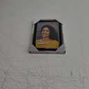 Malden International Designs Black Sleek With Silver Inside Border Picture Frame, 5x7, Black