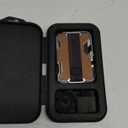 Aulumu G03 Men's Wallet Leather Metal Card Case  Compatible with MagSafe  Multi Function  Mobile Phone Stand/Grip  Bottle Opener  RFID Shielding Cards