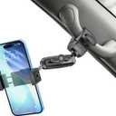 woleyi Car Phone Mount for A-Pillar Grab Handle Clip - [Anti-Shake Metal Arm] 360 Adjustable Cell Phone Holder for Car/Truck/SUV/Tractor/Pickup/Van, for iPhone 17 16 15 14 13 Pro Max, Galaxy, Android