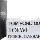 White Large | 4 PCS Faux Decorative Books for Home Decor | Not Real Books (Cardboard Boxes) | Coffee Table, Bookshelf & Shelf Styling Display Props for Living Room, Office