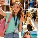 2 x Girls Summer Casual Tee Shirts Tops Short Sleeve Kids Crewneck Cap Sleeve Tank Top Basic Loose Fit Cute T Shirt (White)