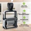 Trodat Numberer Stamp Professional 55510 – 10 Digits, Self Inking, 3/16" (5 mm) Characters, Black Ink