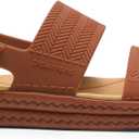 DREAM PAIRS Women Water Sandals Comfortable Flat Beach Platform Dressy Summer Walking Shoes, Size: 9
