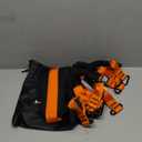 Pull Up Assistance Bands Set - 4 Heavy Duty Resistance Bands 300lbs, Adjustable Weight/Size with Footrest for Home Gym Strength Training (Orange)