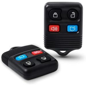 Key Fob 4 Button Keyless Entry Remote Control Key Fob Compatible with Ford Focus Explorer Mercury Lincoln Mazda Tribute,2 Pack