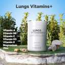 Codeage Lungs Vitamins, A, C, D, E, B6, Milk Thistle Lung Supplement, Zinc & Magnesium, Cordyceps, Reishi, Chaga, Poria, Tylophora, Ginger, Peppermint Leaf Organic Herb Cleanse - Non-GMO - 90 Capsules