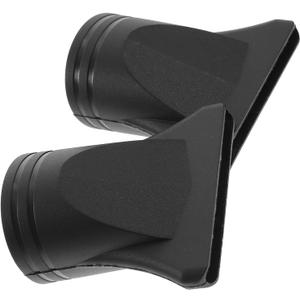 2PCS Professional Blow Dryer Narrow Concentrator - Specific Fit 4.3-4.5cm Diffusers, Black ABS Plastic Nozzle Replacement for Hair Dryer Attachments, Salon-Grade Flat Blow Styling Tools