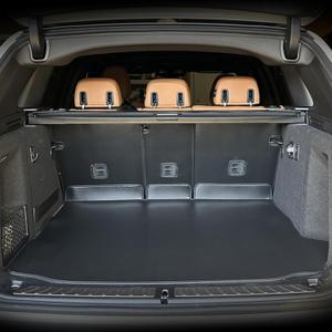 Cargo Liner & Backrest Mat Fit for 2018-2024 BMW X3 - TTX Lighting Custom Fit PU Leather Trunk Mat with Back Seat Cover Protector - All Weather Cargo Mats X3 Accessories (Black Plaid)