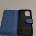 TUCCH Wallet Case for iPhone 12 Pro Max 5G, RFID Blocking Card Slot Stand [Shockproof TPU Interior Case], PU Leather Magnetic Protect Flip Cover Compatible with iPhone 12 Pro Max 6.7-inch, Lake Blue