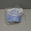 Put It On My Husband's Tab Funny Trucker Hats Women Vintage Adjustable Baseball Cap Embroidery Fashion Trucker Hat (Bride - White/Blue)