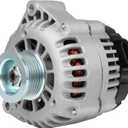 SCITOO Alternator Fit for Chevrolet/for Chevy, Cadillac, for GMC Vehicle Models, 4.3L 4.8L 5.0L 5.3L 5.7L 6.0L 6.5L 6.6L 8.1L- 12V 105Amp CW 6-Groove Pulley, Replace 8247,10480388,10464451,10464481