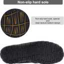 Lulex Mens Slippers Moccasins for Mens Memory Foam House Slippers Indoor Outdoor House Shoes (11, Black)