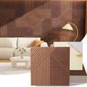 8 x Acoustic Wall Panels, 8 Piece 23.62" X 23.62" Peel and Stick Wall Panels, 94 X 48 Inches