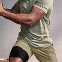 ATTBEA Men's 2 in 1 Running Shorts with Liner 5" Quick Dry Workout Gym Sports Shorts with Pockets (M)