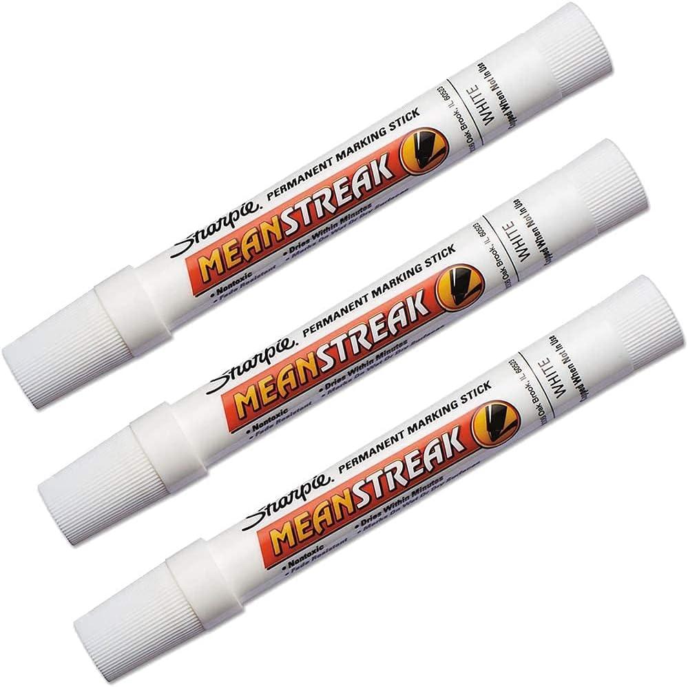 Sharpie Bulk Buy (3-Pack) Mean Streak Broad Tip Marking Stick Open Stock White 85018