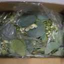 2Pcs 6FT Eucalyptus Garland, Green Garland with Flowers,Artificial Faux Greenery Vines for centerpieces Wedding Party Table Runner Room Home Mantle Decor
