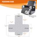 VANSOFY 100% Waterproof Recliner Chair Covers, Recliner Cover Non-Slip Dog Chair Cover Furniture Protector Washable Slipcover with Pocket, Elastic Straps for Pets, Dogs(Charcoal Gray, 22")