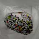 Amaney 700Pcs 7x4mm 7 Colors Mixed Number Beads Acrylic Round Shape Each Color 100Pcs