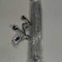 Black Curtain Rods for Windows 28 to 60 inch, Adjustable Curtain Rod Set with Brackets Easy Install, Decorative Slender 5/8 Diameter Drapery Rod, Heavy Duty Drape Pole for Living Room, Bedroom