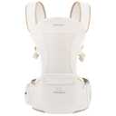 Bebamour Baby Carrier Safety-Certified Hip Seat Baby Carrier Newborn to Toddler Baby Hipseat 0-36Months with Head Hood, 3 PCS Teething Pads, Waist Extender & Storage Bag (New Khaki)
