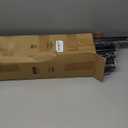 Double Curtain Rod, Black Extra Long Dual Curatin Rod for Windows 72 to 144 Inches, 1" Adjustable Heavy Duty Window Treatment Rods with End Cap Finial, Decorative Spliced Metal Drapery Rods